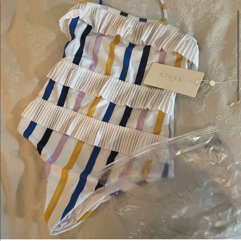 Azulu One Piece Swimsuit. Size Medium - Picture 2 of 4